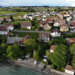 Luftaufnahme des Bauernhaus vom Bodensee